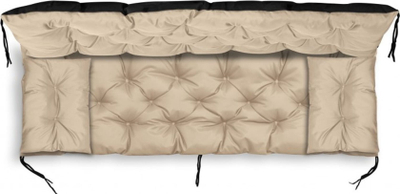 Jastëk kopshti KingGarden Quilted Codura PVC, set 3 copë, 42x42 cm, bezhë