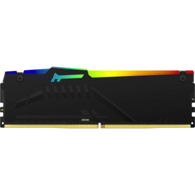Memorie RAM Kingston Fury Beast RGB DDR5 16GB, 5600MHz, CL40
