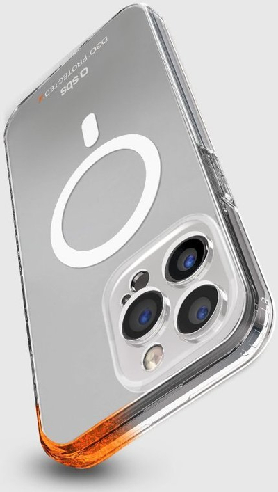 Mbulesë mbrojtëse SBS për iPhone 15 Pro Max, D3O, MagSafe, transparente