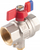 Valvul me top F-Power KFPMT2, për montim sensori temperature, 3/4", bronz