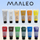 Set bojrash akrilike MAALEO, 12 ngjyra, 100 ml