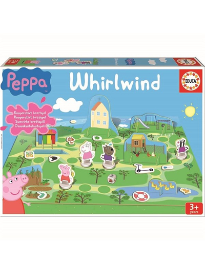 Lojë tavoline Educa Peppa Pig Whirlwind, bashkëpunuese, për 2‑4 lojtarë, shumëngjyrëshe