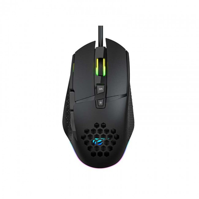 Gejмерски глушец Havit HV-MS1012, со кабел, 3200DPI, RGB, 7 копчиња, црн