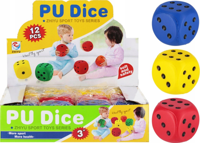 Lodër kub i butë Mega Creative Soft Cube, 6cm, shumëngjyrësh