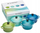 Set mini tenxhere qeramike Le Creuset Mini Cocotte, 4 copë, me kapak, blu dhe jeshile