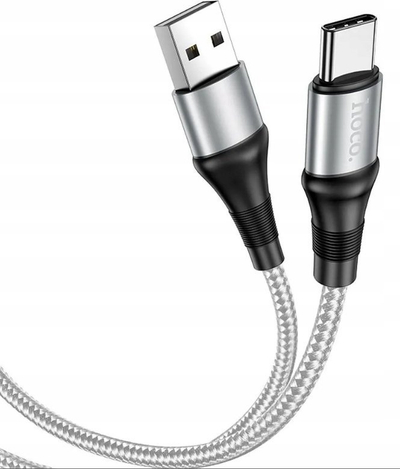 Kabllo karikimi Hoco X50 Excellent USB A në USB C, 3A, 1m, gri