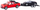 Set lodrash makina off road, xhip me rimorkio, makinë sportive, 59cm, e kuqe dhe e zezë