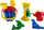 Set lodrash rëre Hemar Family Flower Set me mulli, 8 pjesë, shumëngjyrësh