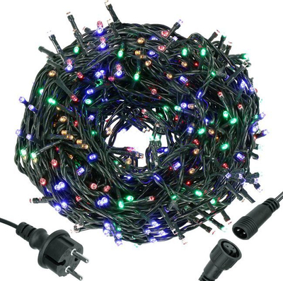 Led drita pemë Vitit të Ri Springos 300 LED, 19.5m, shumëngjyrëshe