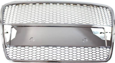 Grillë përpara MTuning Audi A4 B7 RS Style, plastike ABS, krom, me PDC