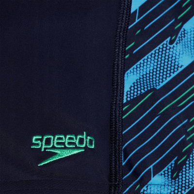 Rroba banje për çuna Speedo HyperBoom Panel Aquashort, EnduraFlex, që s’i bën përshtypje klori, blu navy