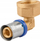 Gypthyes bronzi Geberit 735 Press Fitting Elbow GW, U-type, për tuba