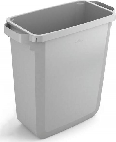 Kosh mbeturinash Durable DURABIN ECO, 60L, plastikë e ricikluar, gri