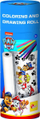 Set kreativ Lisciani Felt Band Paw Patrol, rrotull vizatimi, 12 markera me ngjyra