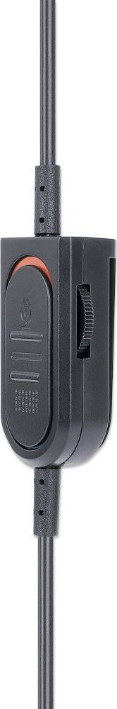 Kufje me mikrofon Manhattan, 20,000 Hz, 1.5 m, të zeza