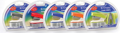 Set kapëse KANGARO Trendy 45M Z3, stapler me kapëse 24/6, heqës kapësesh, ngjyra të përziera