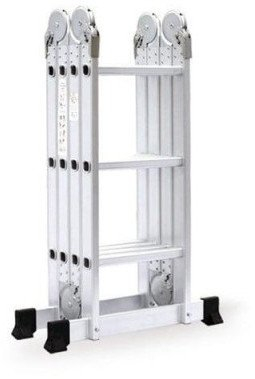 Shkallë shtëpiake BL-403B, 346cm, alumin, gri
