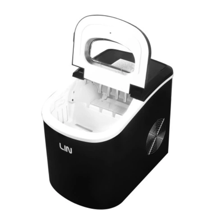 Prodhues akulli portativ LIN ICE PRO B12, panel digjital, kapak transparent, i zi