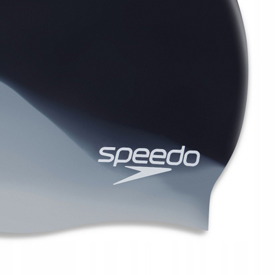 Капа за пливање за возрасни Speedo Multi Colour, силикон, црна и сива
