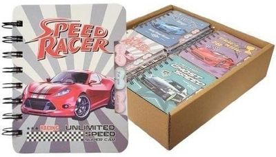 Fletore Merkpol Notebooks A6, dizajn Speed Racer, MIX