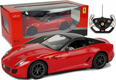 Makinë me pult Rastar Ferrari 599 GTO, shkallë 1:14, për kalamaj, e kuqe