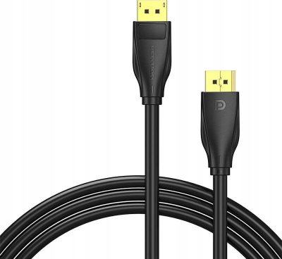 Kabllo DisplayPort Vention DP 1.4, 3m, 8K, e zezë