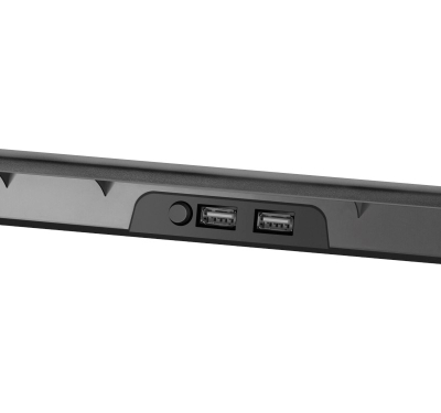 Stendë ftohëse për laptop Defender NS-503 29503, 2 ventilatorë, ndriçim LED, e zezë