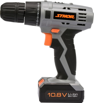 Makinë shpuese Sthor, 10.8 V, e zezë