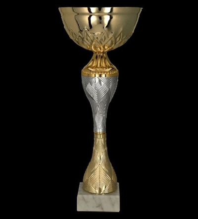 Kupë metalike trofe 9266A, 35cm, ari argjend