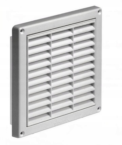 Grilë ventilimi Awenta T9 STYL, 16.5x16.5 cm, plastike, e bardhë