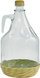 Demijon qelqi Braided, 3L, me gërshet dekorativ, transparent