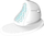 Maus wireless vertikal Delux M618XSD, BT 2.4G, 4000 DPI, i bardhë