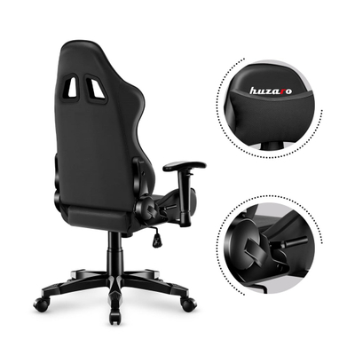 Karrige lojërash për fëmijë Huzaro HZ-Ranger 6.0, 160 cm, e zezë
