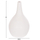 Vazo dekorative tabletop Deni HM4663.02L, fiber cement, 26x39cm, e bardhë