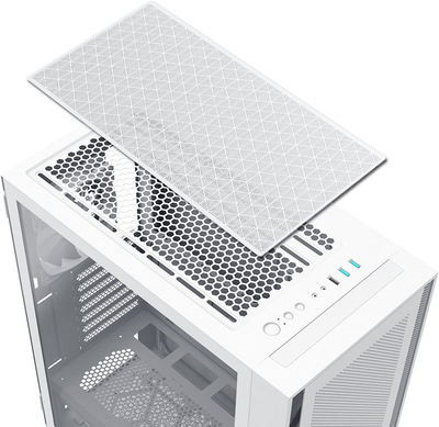 Kabinë PC Montech Air 1000 Lite, mid tower, me xham të temperum, e bardhë