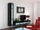Komodë TV Vigo New, 30x140x40cm, e zezë