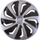 Kapak rrote Versaco Wind 10671, 15", i zi/argjend, 1 copë