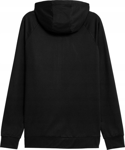 Xhaketë sportive 4F Sporty Knit, me kapuç, me zinxhir, e zezë