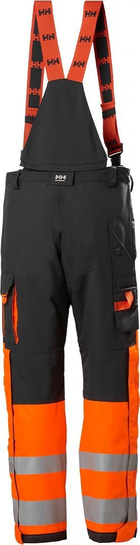 Pantallona pune Helly Hansen Workwear ALNA 2.0 BIB CONS, me rripa supi, me shirita reflektues, të zeza