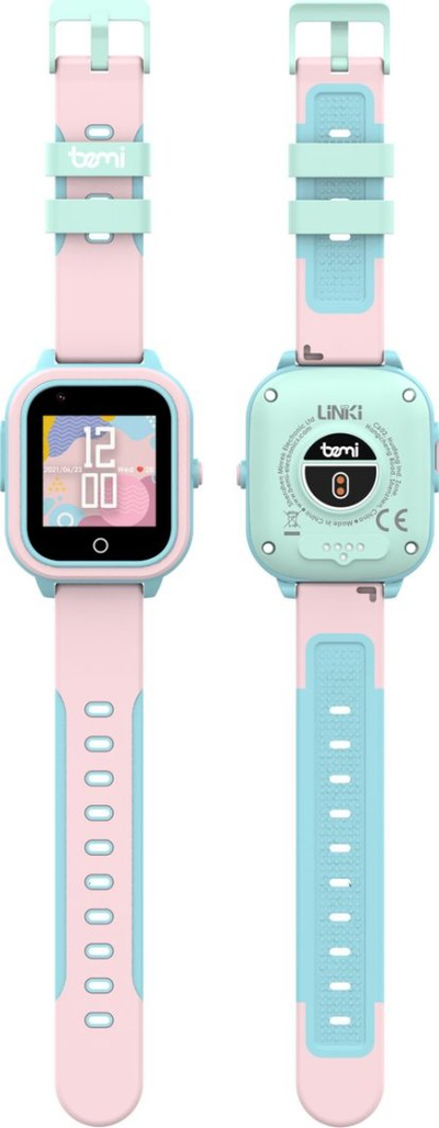 Ora inteligjente për fëmijë Bemi Linki, 1.4", 4G GPS, rozë blu