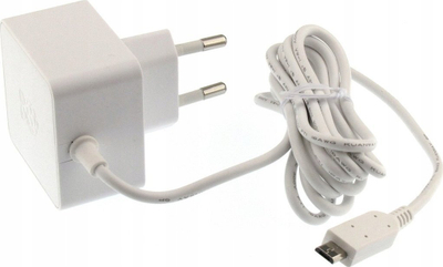 Adapter energjie zyrtar Raspberry Pi Micro USB, 12.5W 5.1V 2.5A, EU, i bardhë