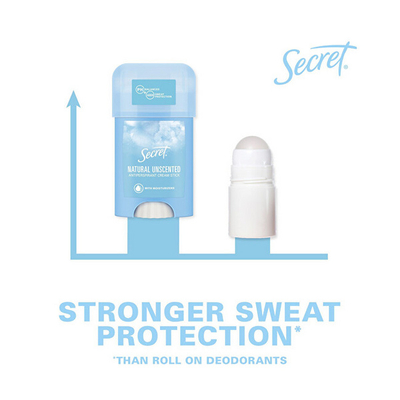 Antiperspirant i ngurtë Secret Natural Unscented, 40 ml