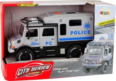 Makina lodër policie Leantoys Off-Roader, 1:14, drita dhe zë, shumëngjyrëshe