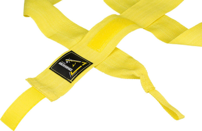 Bandazh boksi Avento Boxing, 250 cm, pambuk, i verdhë