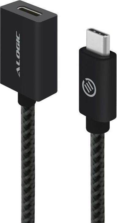Kabllo zgjatuese USB Alogic USB 3.2 Type C M/F, 0.5m, e zezë