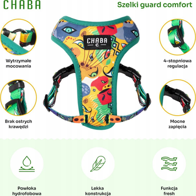 Shtrëngesë jo-shtypëse për qen CHABA Guard Comfort Story III Jumbo, masa M, 1.6 cm