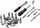 Set çelësa gedorë 1/4", 46 copë, CrV, me valixhe plastike