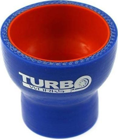 Reduktor i drejtë silikoni TurboWorks Pro Blue, 70mm me 89mm, blu