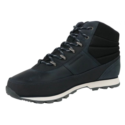 Këpucë për burra Helly Hansen Woodlands M 10823-598, lëkurë nubuck, kundra ujit, blu navy