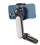 Stabilizues telefoni Wooco L09 3 në 1, me 1 aks, me dritë LED, tripod edhe selfie stick, ngjyrë e zezë